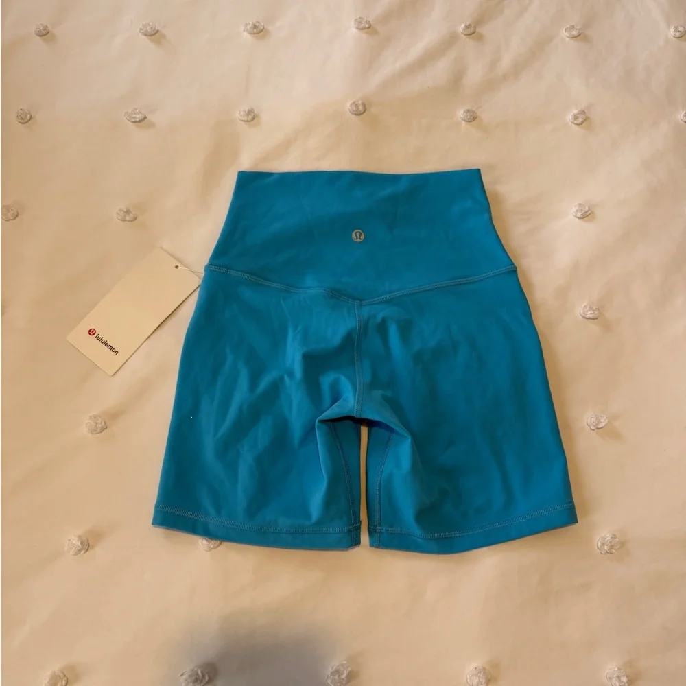 Lululemon Athletica Kayak Blue Align HR 6” Short - Picture 4 of 8